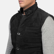 Vista interior Showing Quilted Polyester Lining &amp; Dos bolsillos interiores