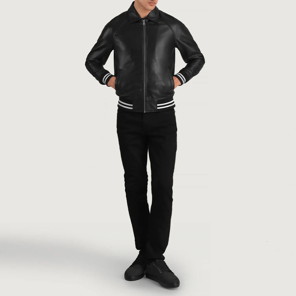 
Walton Varsity Chaqueta de Cuero para Hombre – alternate product view 3
