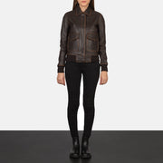 Westa A-2 Cazadora Bomber de Cuero para Mujer – Vista alternativa del producto 3
