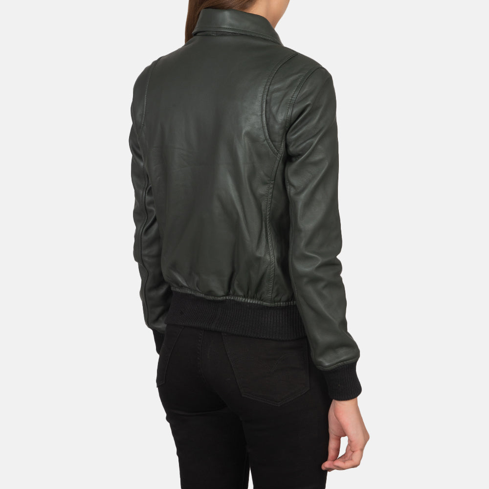 Westa A-2 Cazadora Bomber de Cuero para Mujer – Vista alternativa del producto 5
