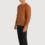 Willis Varsity Chaqueta de Cuero para Hombre – Vista alternativa del producto 2