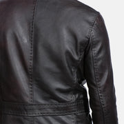 Auténtico cuero vacuno with Pull-up Finish Grain Texture &amp; Heavy-Duty Seam Stitching Detail