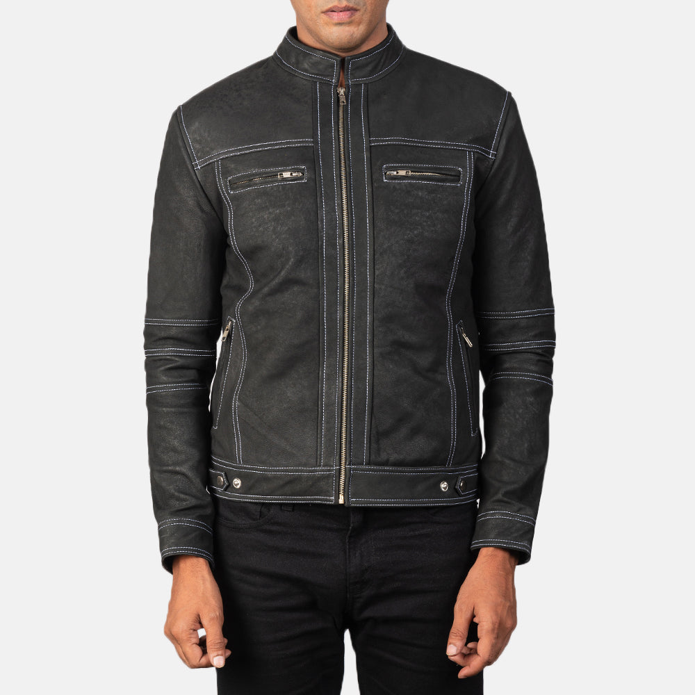 Youngster Chaqueta Biker de Cuero para Hombre – Vista alternativa del producto 3