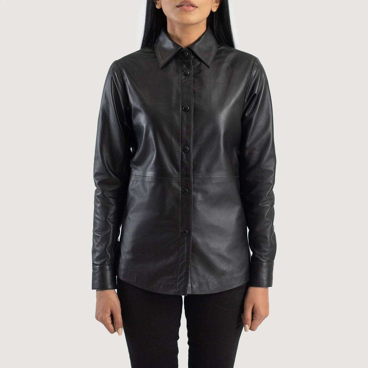 
Zenith Shirt Chaqueta de Cuero para Mujer – alternate product view 4