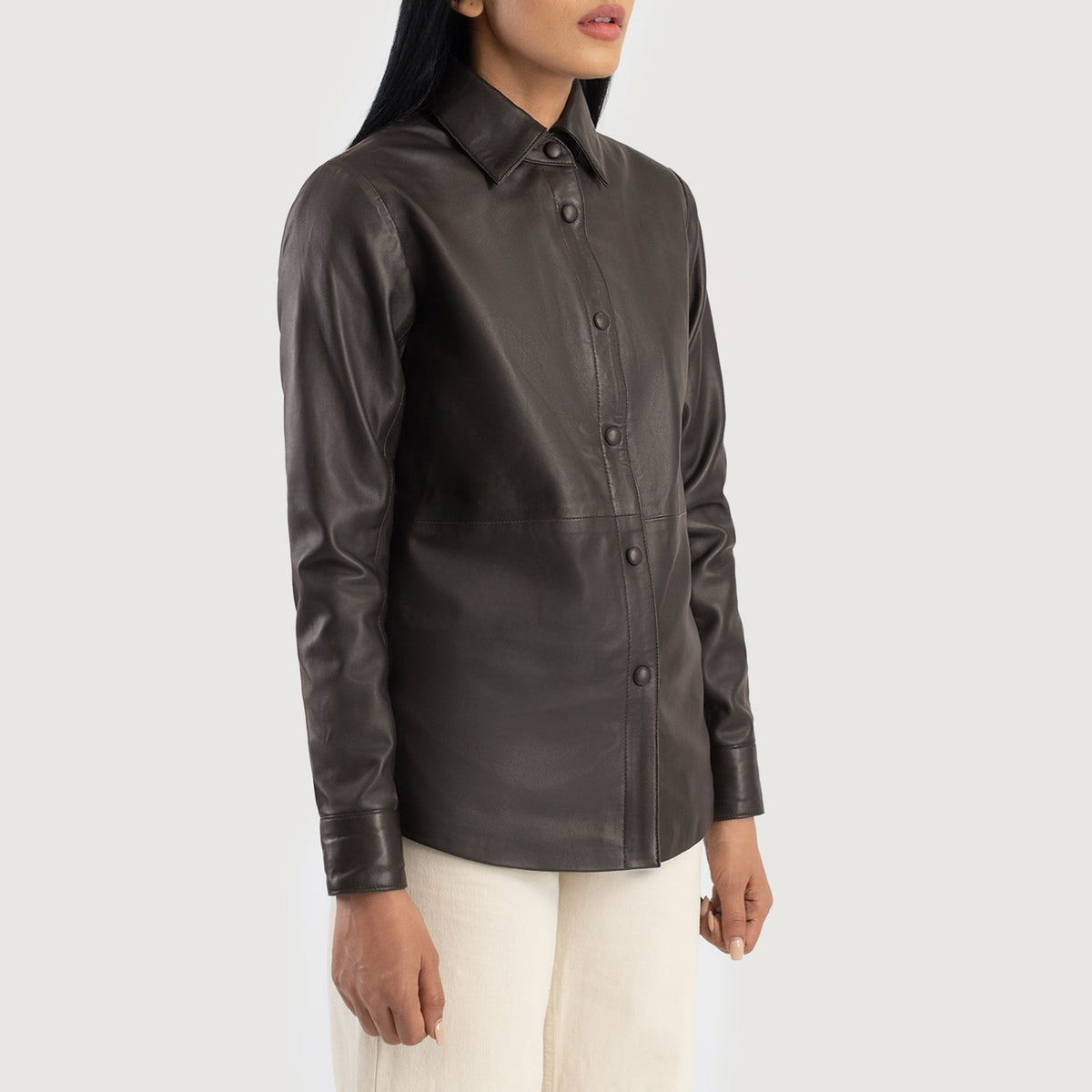 
Zenith Shirt Chaqueta de Cuero para Mujer – alternate product view 2