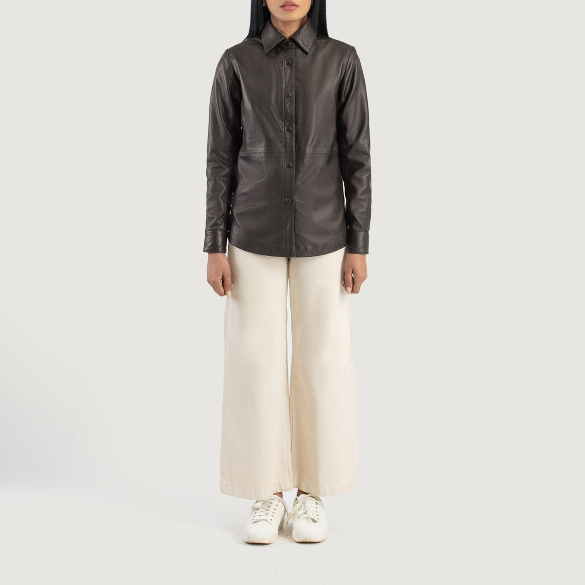 
Zenith Shirt Chaqueta de Cuero para Mujer – alternate product view 3