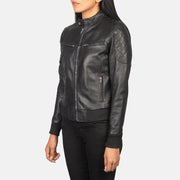 
Zenna Chaqueta Bomber de Cuero para Mujer – alternate product view 2
