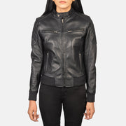 
Zenna Chaqueta Bomber de Cuero para Mujer – alternate product view 4