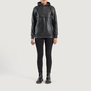 Zest Hooded Pullover Chaqueta de Cuero para Mujer – Vista alternativa del producto 3