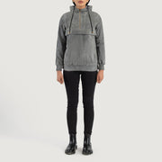 Zest Hooded Pullover Chaqueta de Cuero para Mujer – Vista alternativa del producto 3